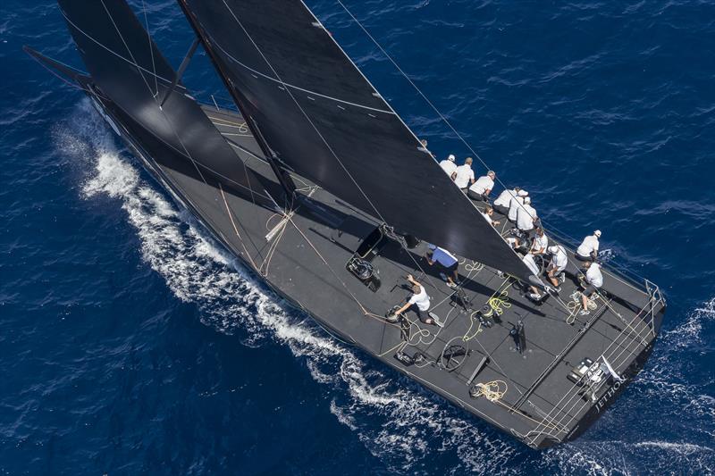Sir Peter Ogden's Jethou, tied on points at the top of the Rolex Maxi 72 World Championship on day 1 of the Maxi Yacht Rolex Cup - photo © Rolex / Carlo Borlenghi