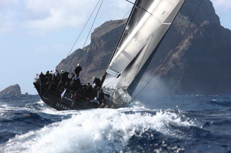 Sir Peter Ogden's Maxi 72, Jethou at Redonda in the RORC Caribbean 600 photo copyright RORC / Tim Wright taken at Antigua Yacht Club and featuring the Maxi 72 Class class