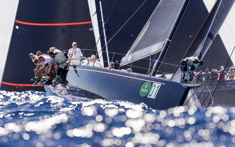 Bella Menta ahead of the Maxi Yacht Rolex Cup photo copyright Luca Butto taken at Yacht Club Costa Smeralda and featuring the Maxi 72 Class class
