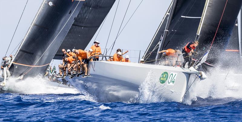 Three wins in a row for Dieter Schön's Momo in the Maxi Yacht Rolex Cup at Porto Cervo photo copyright Carlo Borlenghi / Rolex taken at Yacht Club Costa Smeralda and featuring the Maxi 72 Class class