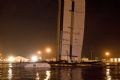 Boats leave before dawn on Monday for the start of the 33rd America's Cup