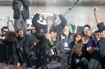 Orange II sets a new round the world record of 50 days, 16 hours, 20 minutes & 4 seconds