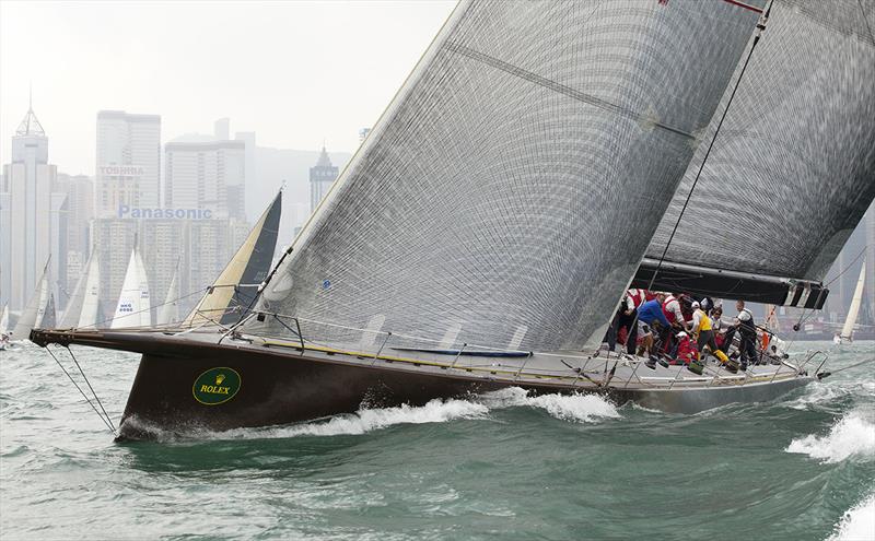 Ragamuffin (as Genuine Risk) in the 2012 Rolex China Sea Race photo copyright RHKYC / Guy Nowell taken at Royal Hong Kong Yacht Club and featuring the Maxi class