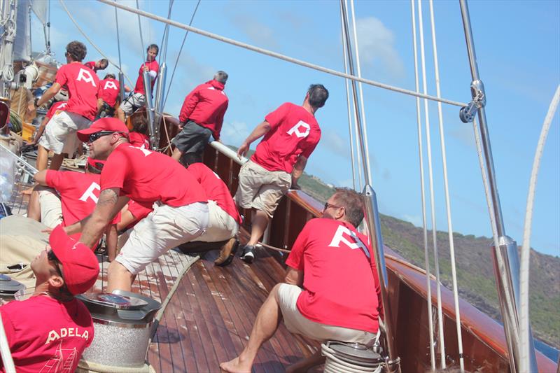 On Board Adela during The Superyacht Challenge Antigua photo copyright Louay Habib taken at  and featuring the Maxi class
