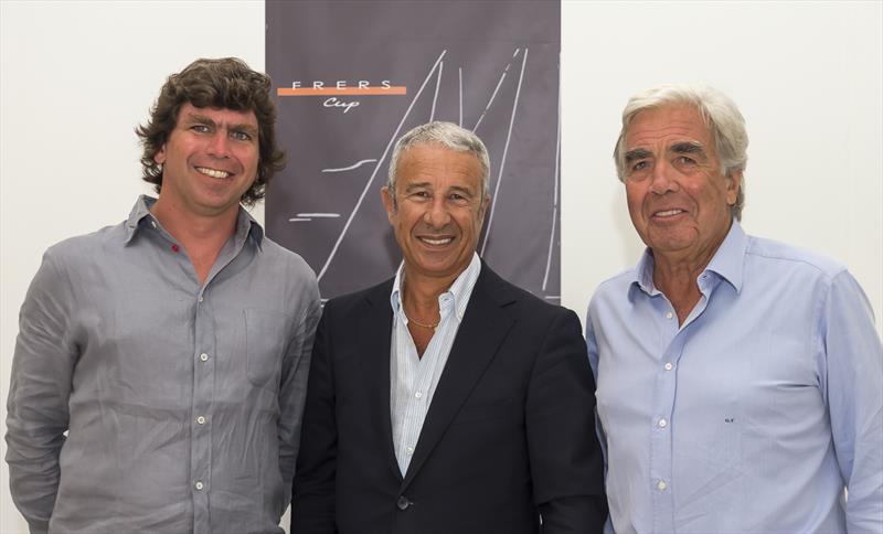 Mani Frers, Vito Damiano Mayor of Trapani & German Frers at the Frers Cup photo copyright Carlo Borlenghi taken at  and featuring the Maxi class