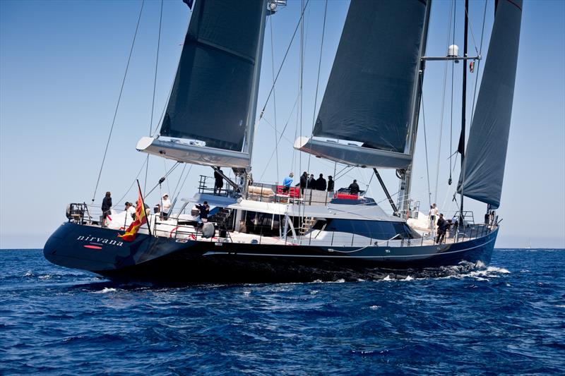 Nirvana on day 1 of the Dubois Cup photo copyright Jeff Brown / Breed Media taken at Yacht Club Costa Smeralda and featuring the Maxi class