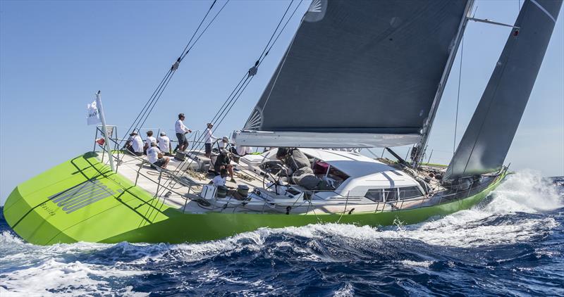 Marco Vogele's 33m Briand design Inoui at the Maxi Yacht Rolex Cup photo copyright Rolex / Carlo Borlenghi taken at Yacht Club Costa Smeralda and featuring the Maxi class