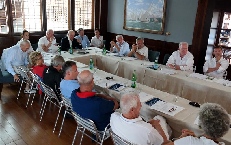 Attendees of the International Maxi Association AGM photo copyright International Maxi Association taken at Yacht Club Costa Smeralda and featuring the Maxi class