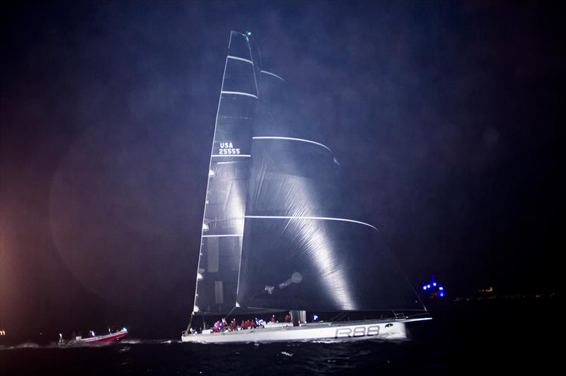 Rambler 88 takes monohull line-honours in the Rolex Middle Sea Race photo copyright Rolex / Kurt Arrigo taken at Royal Malta Yacht Club and featuring the Maxi class