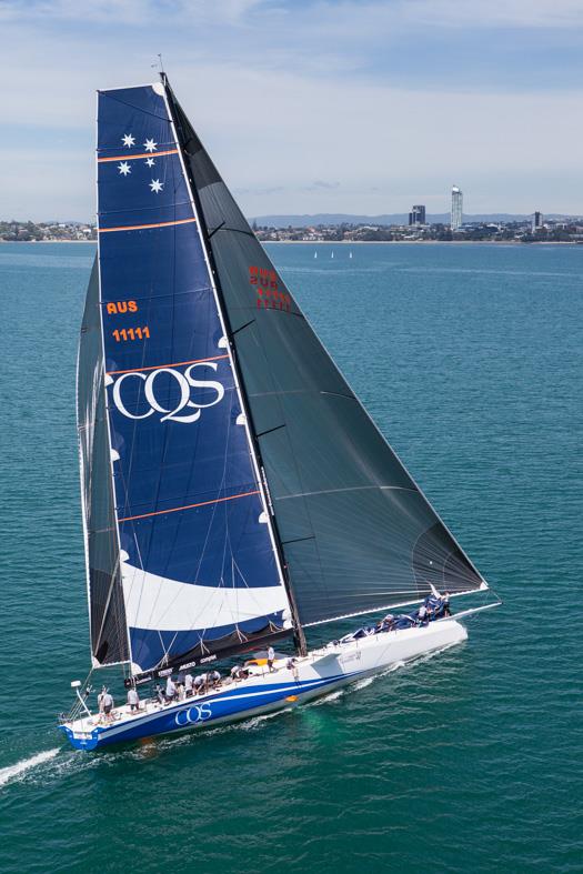 The super maxi CQS out in the Hauraki Gulf photo copyright Ivor Wilkins taken at  and featuring the Maxi class