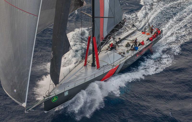 Scallywag romping down the coast last year during the Rolex Sydney Hobart Yacht Race photo copyright Rolex / Daniel Forster taken at Cruising Yacht Club of Australia and featuring the Maxi class