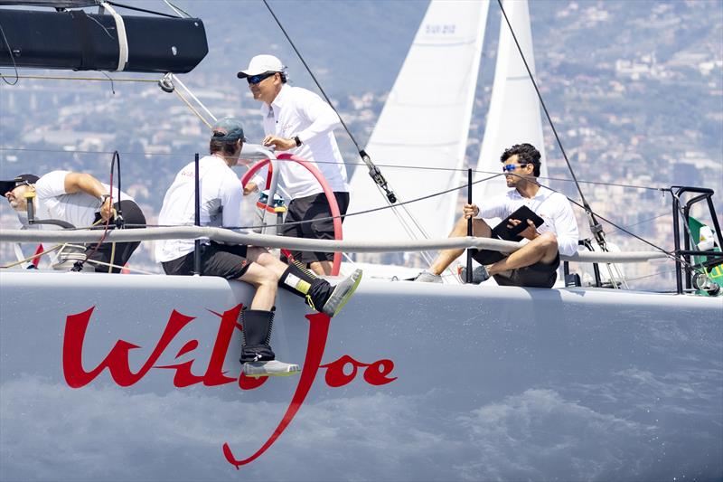 Intense concentration on board Márton Józsa's Wild Joe at the start of the Rolex Giraglia 2021 photo copyright IMA / Studio Borlenghi taken at Yacht Club Sanremo and featuring the Maxi class