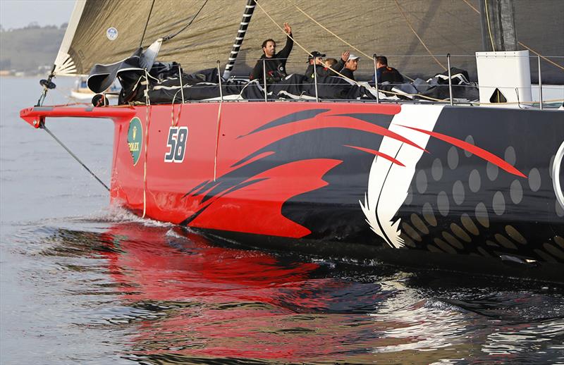 The idea is simple, send all the available sailors for'ard to get the bum out of the water, only LDV Comanche has one hell of a bum.... - photo © Crosbie Lorimer