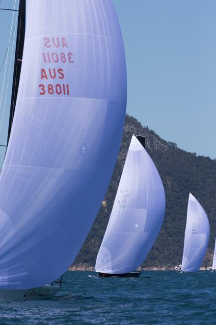 Ginger out front on day 5 of Audi Hamilton Island Race Week photo copyright Andrea Francolini / Audi taken at Royal Hamilton Yacht Club and featuring the MC38 class