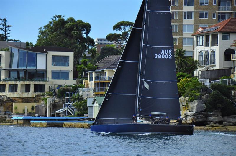 Dark Star off Manly at the MC38 Autumn Regatta photo copyright Bob Fowler taken at Middle Harbour Yacht Club and featuring the MC38 class