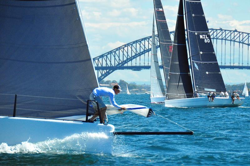Racing in Sydney Harbour on day 1 of the MC38 CYCA Spring Regatta photo copyright Bob Fowler taken at Cruising Yacht Club of Australia and featuring the MC38 class