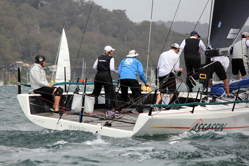 Assassin on day 1 of MC38 2016/17 Summer Series Championship Act 1 photo copyright Stephen Collopy taken at Royal Prince Alfred Yacht Club and featuring the MC38 class