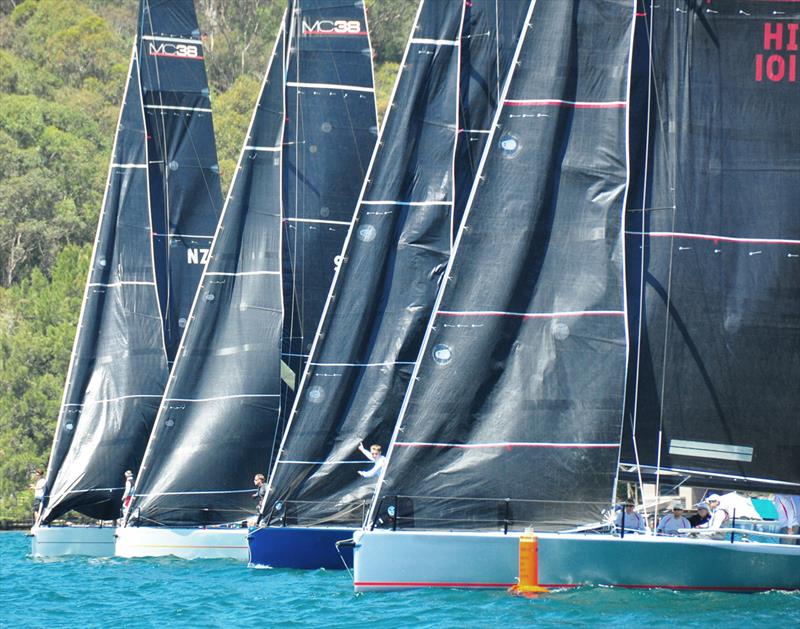 Start on day 2 of MC38 2016/17 Summer Series Championship Act 1 photo copyright Stephen Collopy taken at Royal Prince Alfred Yacht Club and featuring the MC38 class