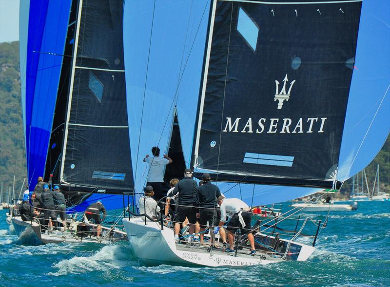 Maserati and Dark Star on day 2 of MC38 2016/17 Summer Series Championship Act 1 photo copyright Stephen Collopy taken at Royal Prince Alfred Yacht Club and featuring the MC38 class