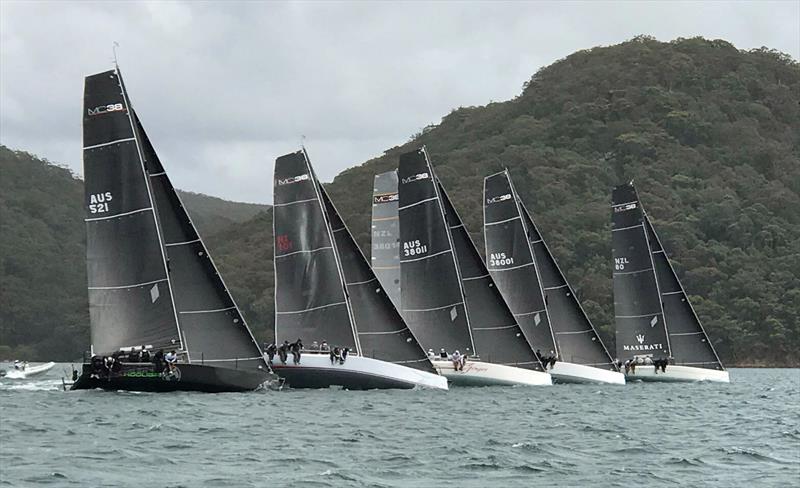 Race 1 start during MC38 2017-18 Summer Series Act 2 photo copyright Tom Spithill / RPAYC taken at Royal Prince Alfred Yacht Club and featuring the MC38 class