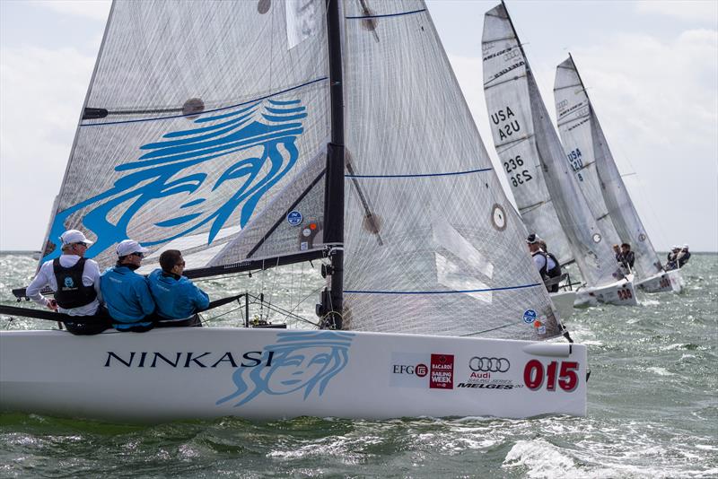 John Taylor took first place in the Melges 20 Class at 2014 Bacardi Miami Sailing Week - photo © Cory Silken / BMSW
