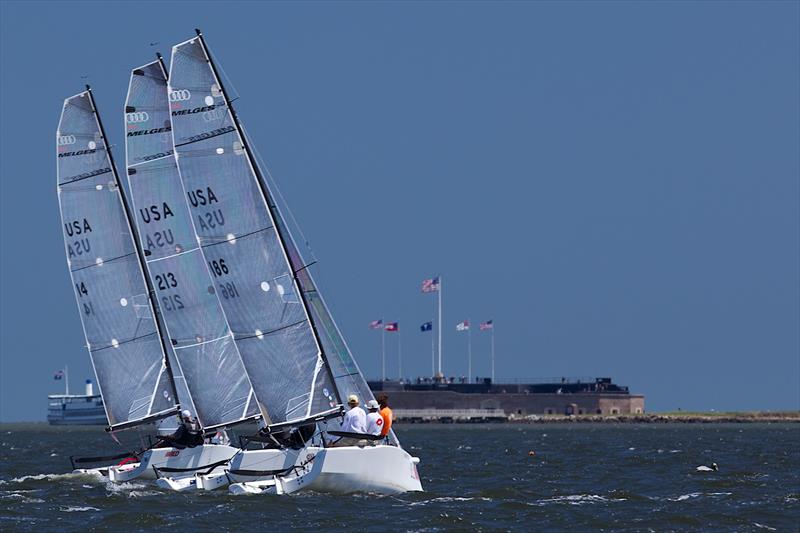 Practice ahead of Sperry Top-Sider Charleston Race Week photo copyright Meredith Block Photo / Sperry Top-Sider Charleston Race Week taken at Charleston Yacht Club and featuring the Melges 20 class