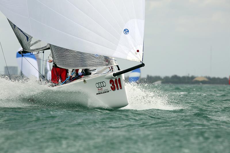 Liam Kilroy's Wildman during event 2 of the 2015 Miami Winter Regatta photo copyright 2015 JOY / IM20CA taken at Coconut Grove Sailing Club and featuring the Melges 20 class