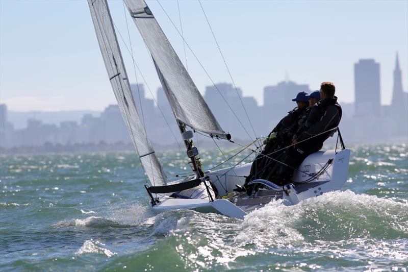Drew Freides' Pacific Yankee on day 2 of the Audi Melges 20 Worlds photo copyright JOY / International Audi Melges 20 Class Association taken at San Francisco Yacht Club and featuring the Melges 20 class