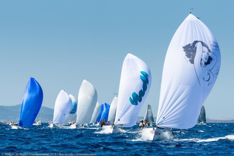 Melges 20 World Championship day 1 photo copyright Barracuda Communication taken at Club Nautico Scarlino and featuring the Melges 20 class
