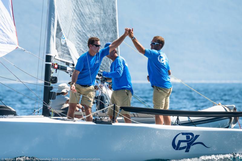 Drew Freides' Pacific Yankee on day 3 of the Melges 20 World Championship photo copyright Barracuda Communication taken at Club Nautico Scarlino and featuring the Melges 20 class