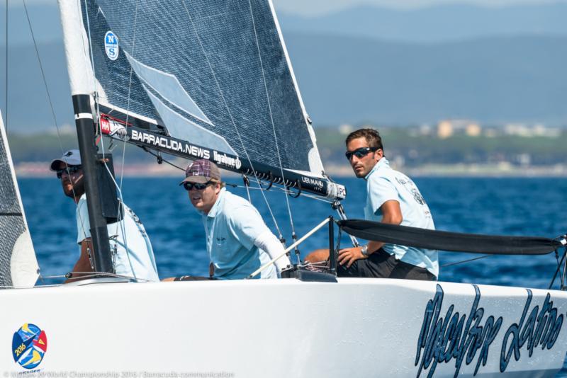 Achille Onorato's Mascalzone Latino, Jr. on day 3 of the Melges 20 World Championship photo copyright Barracuda Communication taken at Club Nautico Scarlino and featuring the Melges 20 class