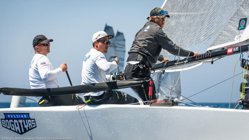 Racing on day 2 of the Melges 20 World League at Scarlino photo copyright Melges World League / Barracuda communication taken at Club Nautico Scarlino and featuring the Melges 20 class