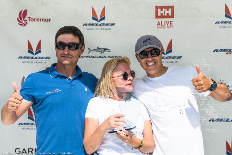 Melges 20 World League Zadar prize giving photo copyright Melges World League / Barracuda Communication taken at  and featuring the Melges 20 class