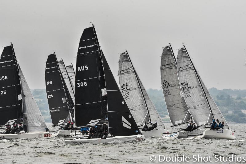 Melges 20 U.S. Nationals day 2 photo copyright Double Shot Studios taken at Sail Newport and featuring the Melges 20 class