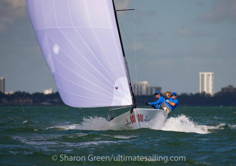 2017-2018 Melges 20 Miami Winter Series: Drew Freides, PACIFIC YANKEE photo copyright Sharon Green / ultimatesailing.com taken at Coconut Grove Sailing Club and featuring the Melges 20 class