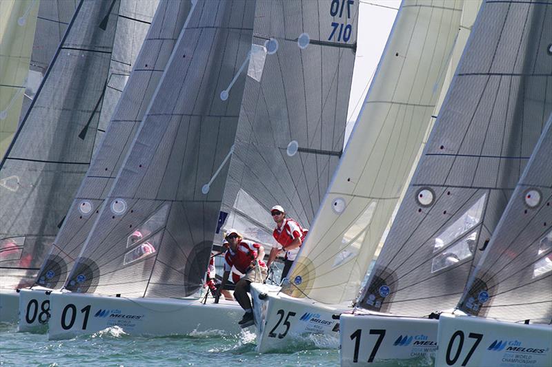 Race 10 start on day 4 of the Gill Melges 24 World Championships at Geelong - photo © Teri Dodds