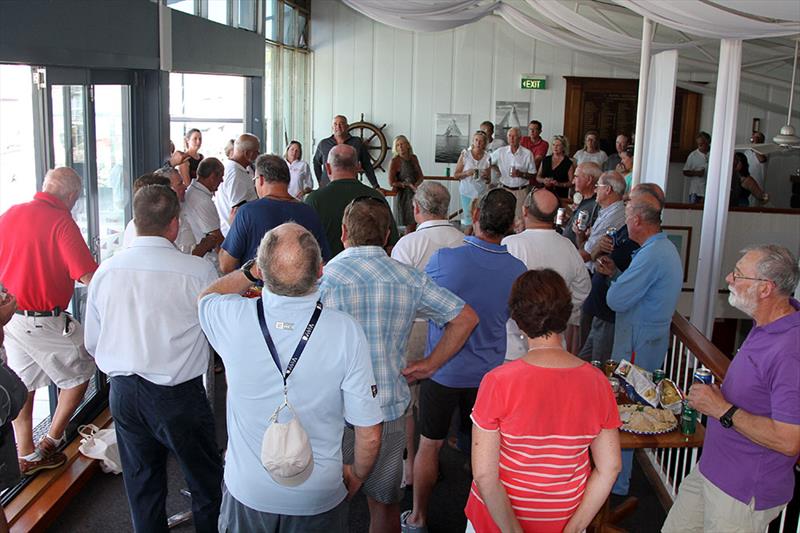 Volunteers are thanked by RGYC Board members for their time and dedication during the Gill Melges 24 World Championships at Geelong photo copyright Teri Dodds taken at Royal Geelong Yacht Club and featuring the Melges 24 class