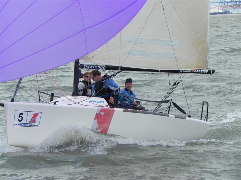 Carlo Vroom's Gelikt on day 3 of the OneSails Melges 24 UK Nationals photo copyright Ian Videlo taken at Haven Ports Yacht Club and featuring the Melges 24 class