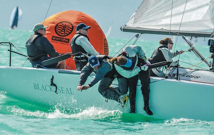Black Seal wins both the lead in the Melges 24's on day 3 of Quantum Key West Race Week 2016 photo copyright Max Ranchi / Quantum Key West taken at Storm Trysail Club and featuring the Melges 24 class