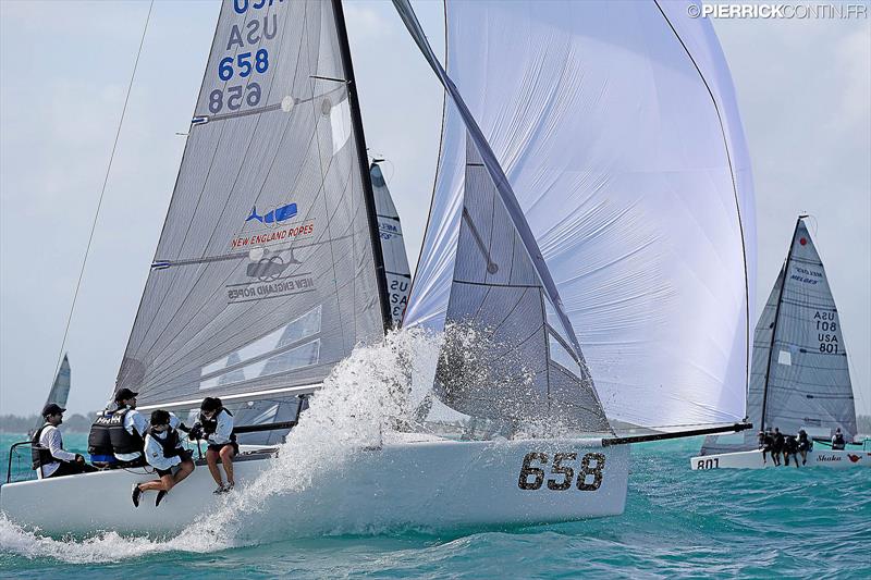 Tim Healy's New England Ropes USA658  on day 2 of the 2016 Melges 24 World Championship at Miami photo copyright Pierrick Contin / www.pierrickcontin.com taken at Coconut Grove Sailing Club and featuring the Melges 24 class