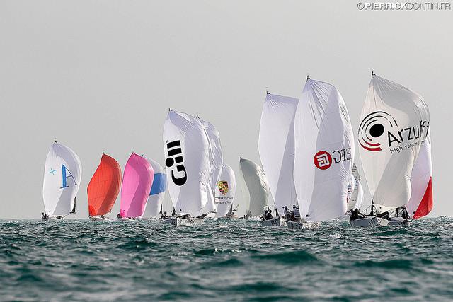 Day 3 of the 2016 Melges 24 World Championship at Miami photo copyright Pierrick Contin / www.pierrickcontin.com taken at Coconut Grove Sailing Club and featuring the Melges 24 class
