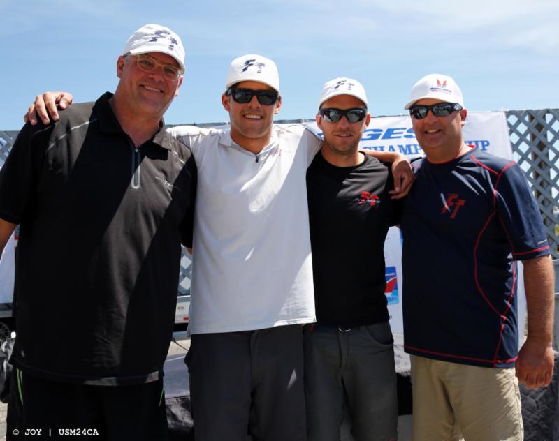 Brian Porter was joined by tactician Andy Burdick, his son R.J. Porter and fellow 2013 World Champion crew member Matt Woodworth in the Melges24 U.S.National Champoinship 2017 in Charleston photo copyright JOY / USM24CA taken at Charleston Yacht Club and featuring the Melges 24 class