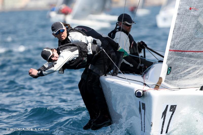 Dutch Team Kesbeke/SIKA/Gill (NED827) with Ronald Veraar helming on day 2 of the Melges 24 European Sailing Series in Portoroz photo copyright IM24CA / ZGN / Andrea Carloni taken at Yachting Club Portorož and featuring the Melges 24 class