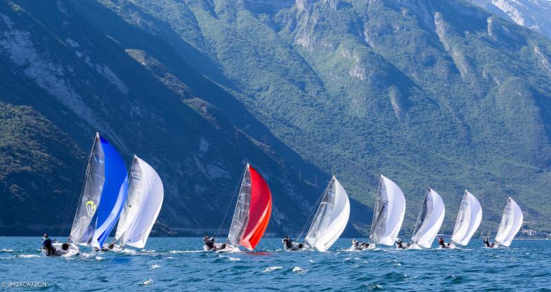 Racing on the final day of the Melges 24 European Sailing Series at Riva de Garda - photo © M24CA / ZGN / Mauro Melandri