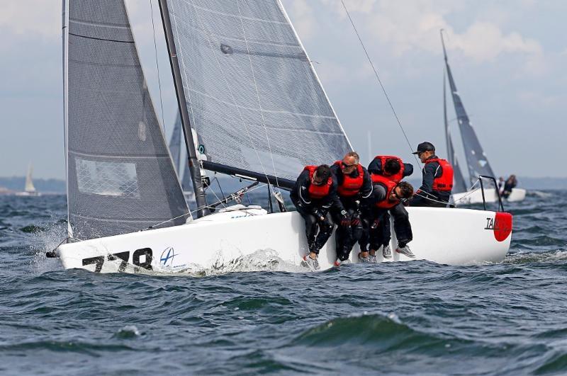 Taki 4 ITA778, the reigning World Champions on day 2 of the Melges 24 Worlds in Heksinki photo copyright Pierrick Contin / www.pierrickcontin.com taken at Helsingfors Segelklubb and featuring the Melges 24 class