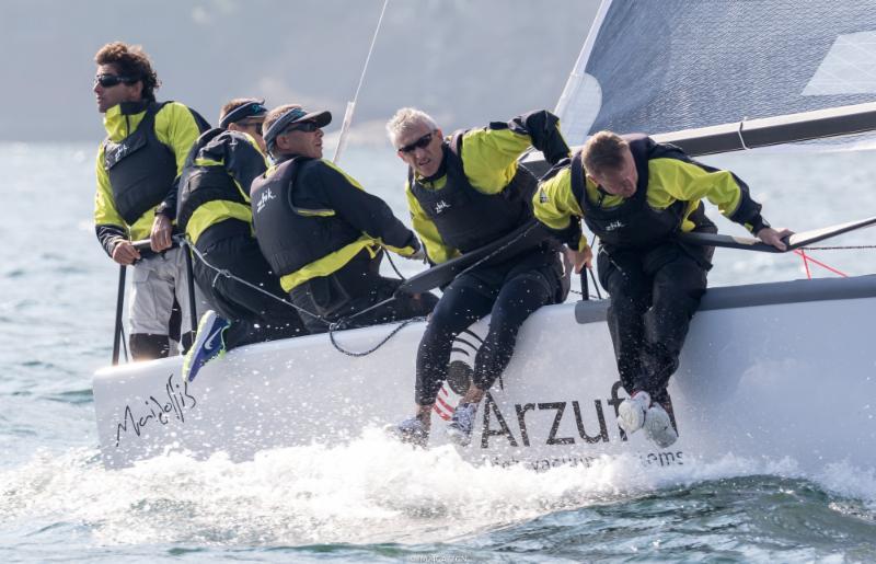 MAIDOLLIS with Carlo Fracassoli helming on day 1 of the Melges 24 Lino Favini Cup photo copyright IM24CA / ZGN taken at Associazione Velica Alto Verbano and featuring the Melges 24 class