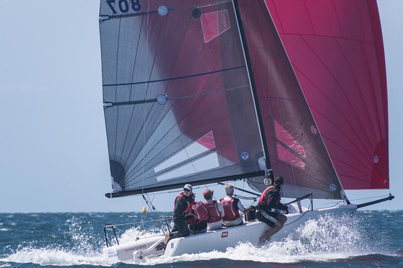 Andy Wharton's Accrewed Interest is the reigning champion photo copyright Ally Graham taken at  and featuring the Melges 24 class