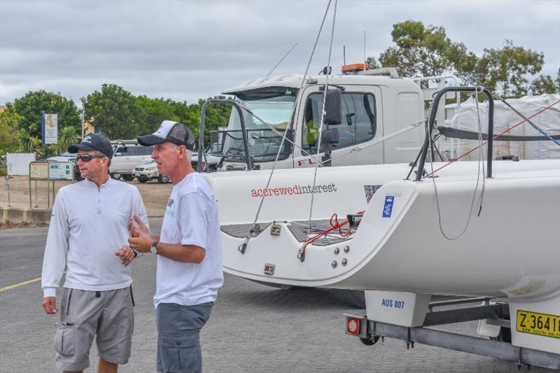 Plenty of chat in the boat park as Melges 24 sailors got ready photo copyright Neil Stanbury taken at Port Lincoln Yacht Club and featuring the Melges 24 class