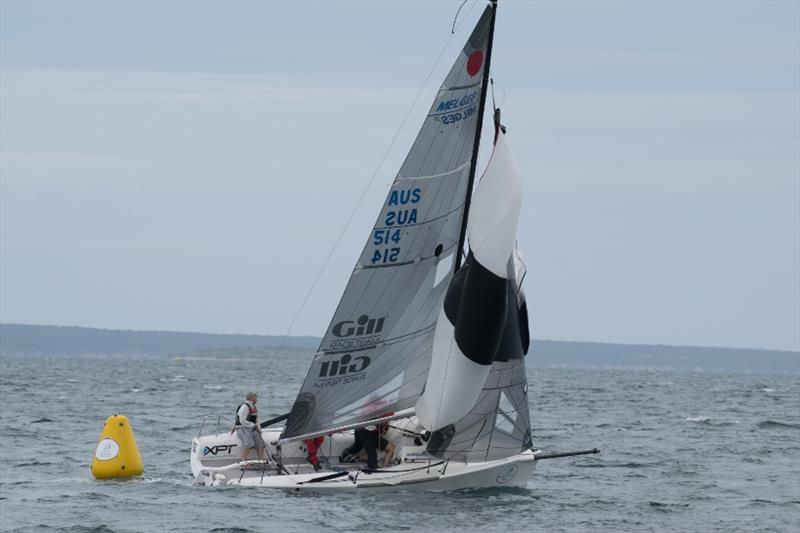 The breeze picked up a little bit on Thursday at the Musto Melges 24 Australian Nationals photo copyright Ally Graham taken at Port Lincoln Yacht Club and featuring the Melges 24 class