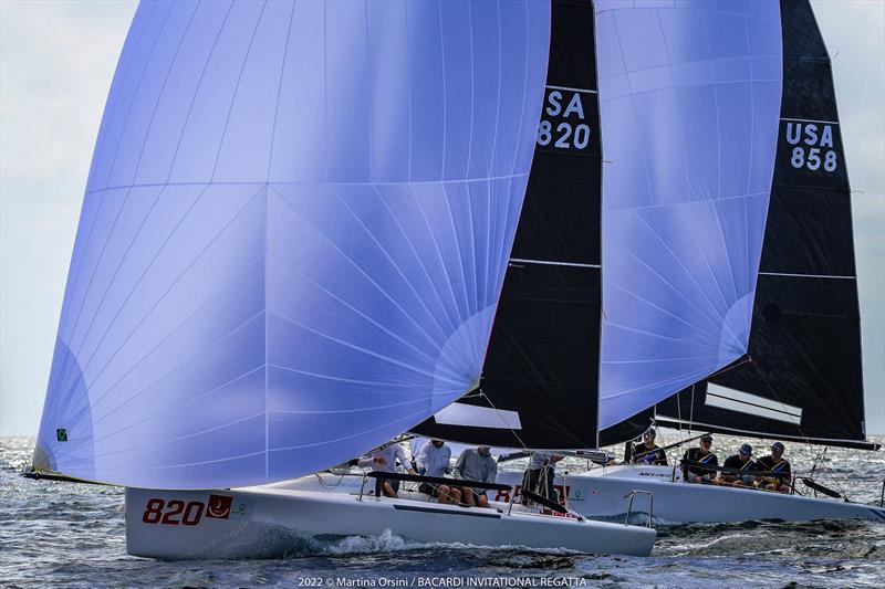 Bora Gulari ahead in the Melges 24 on race day 2 at Bacardi Cup Invitational Regatta photo copyright Martina Orsini taken at Coral Reef Yacht Club and featuring the Melges 24 class